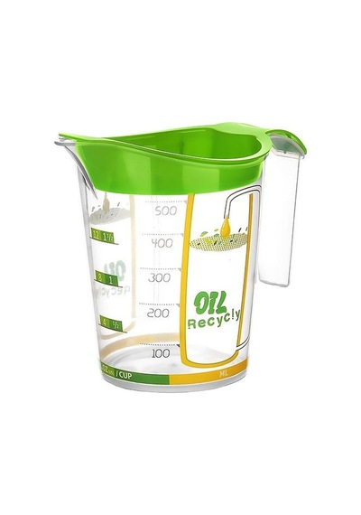 Kızartma Yağı Süzgeci - Sıvı Yağ Süzgeci 500ml Yeşil
