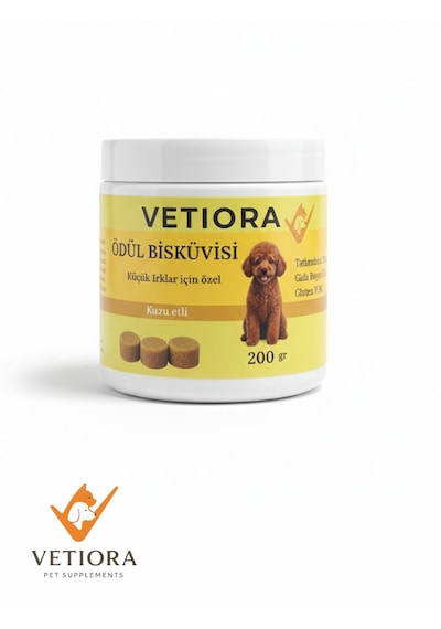 Küçük Irk Köpekler İçin Ödül Bisküvisi, Eğlenceli, Daha Konsantre Ve Lezzetli Eğitim, 200gr
