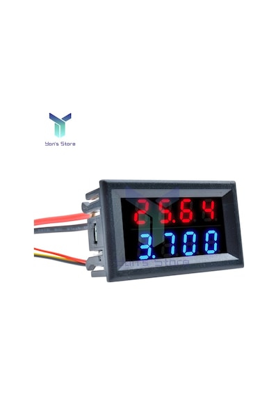 100v 10a Redblue-10a Dijital Voltmetre Ampermetre Dc 0-100v 0-200v 0-10a Led Araba Motosiklet Akım Ölçer Volt Test Cihazı 43843220