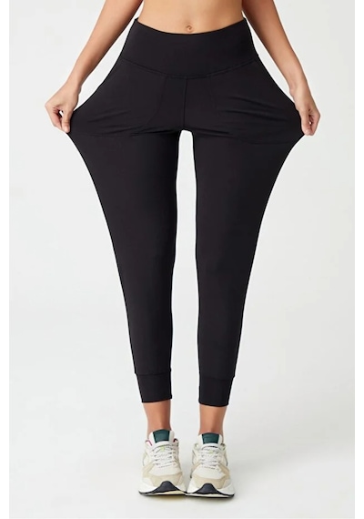 Cloudymood Kadın Siyah Yüksek Bel Jogger Eşofman Altı Joggers Siyah - 880996820 Siyah