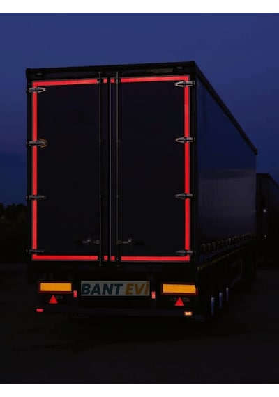 3m 983 Kırmızı Reflektif Bant 15mt Tüvtürk Onaylı Reflektör Şerit
