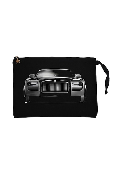 Rolls Royce Ghost Siyah Clutch Astarlı Cüzdan / El Çantası Siyah
