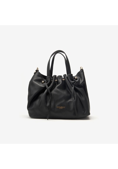 D28 Black Omuz Çantası Kadın Eolia Bag Piumelli Milano siyah