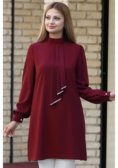Esilanur Işıl Tesettür Tunik Bordo