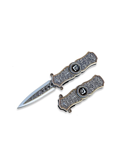 Taşkafa Stres Kamp Çakı 14 CM Altın - Gümüş