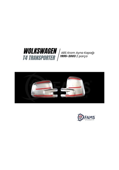 Vw T4 Transporter Abs Krom Ayna Kapağı 2 Prç. 1995-2003
