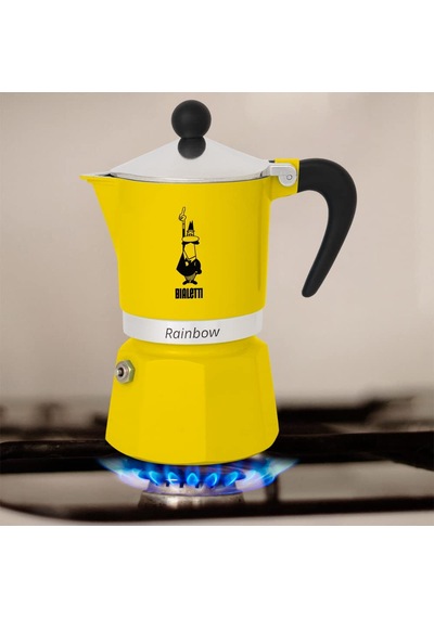 Bialetti - Rainbow: 3 Cups Ocak Üstü Espresso Pişirici - 130ml - Sarı Renk - Alüminyum Gövde - Patentli Güvenlik Valfi - Tüm Ocak Türleri İçin Uygundur İndüksiyon Hariç Sku: Smg8690010169303 Bialetti - Rainbow: 3 Cups Ocak Üstü Espresso Pişirici - 130ml - Sarı Renk - Alüminyum Gövde - Patentli Güvenlik Valfi - Tüm Ocak Türleri İçin Uygundur İndüksiyon Hariç Sku: Smg8690010169303