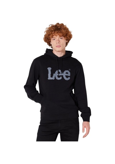 Lee Cooper Normal Kesim %100 Pamuk Kapüşonlu Sweatshirt Sİyah