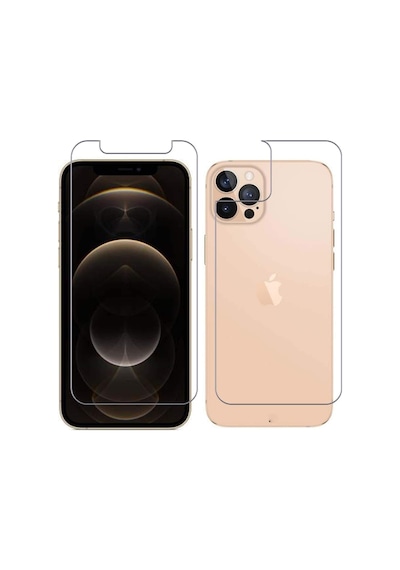 Apple Uyumlu   iPhone 12 Pro Max Ön Arka Nano Kırılmaz Cam Ekran Koruyucu