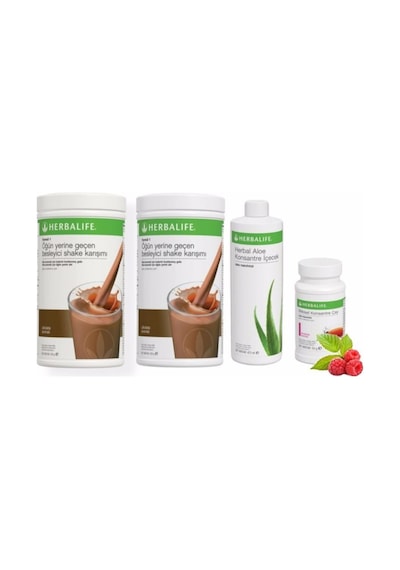 Herbalife Set 2 Adet Çikolata Shake 1 Adet Aloevera 1 Adet Ahududu Çay 50 Gr.