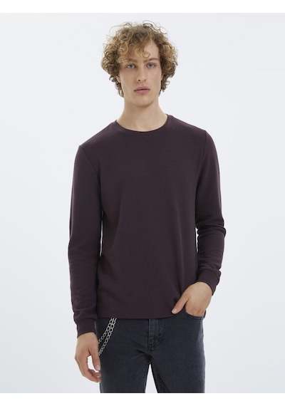 Regular Fit Erkek Tshirt U.kol Bordo
