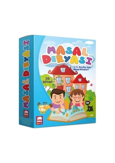Masal Deryası 30 Kitap (1. Ve 2. Sınıflar İçin. Bitişik Eğik El Y