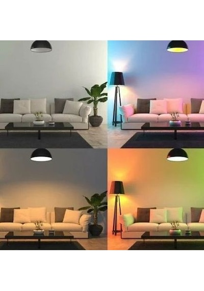 Uzaktan Kumandalı Dim Edilebilir LED Ampul RGB 9W Ampül