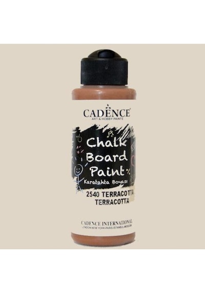 Chalkboard Paint 120ml Kara Tahta Boyası 2540 Terracotta Karışık, Çok Renkli