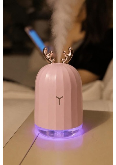 Premium Salon Alışveriş Hediyelik Hava Nemlendiricisi Buhar Makinesi 220 Ml Pembe H1