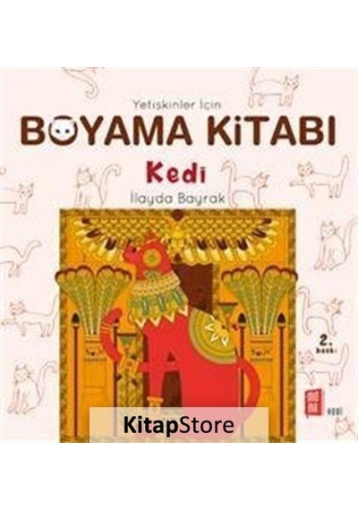 Yetişkinler için Boyama Kitabı - Kedi