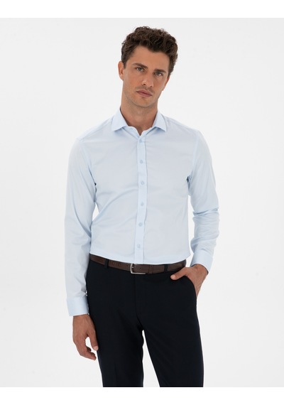 Pierre Cardin Erkek Açık Mavi Gömlek Desenli 50312330-vr003 Açik Mavi