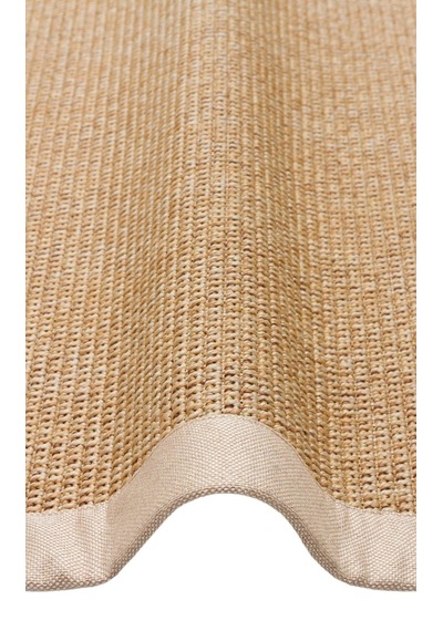 Eko Halı Ventura Vnt 2702 Gold Bordür Beige Sisal Görünümlü İç Ve Dış Mekan Uyumlu Hav Vermeyen Mode