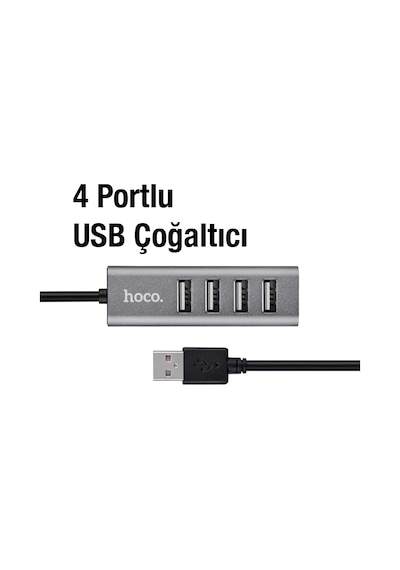 Hoco Hb1 80cm Kablolu 4 Portlu Usb Çoğaltıcı Hub Adaptör- 5775 Standart