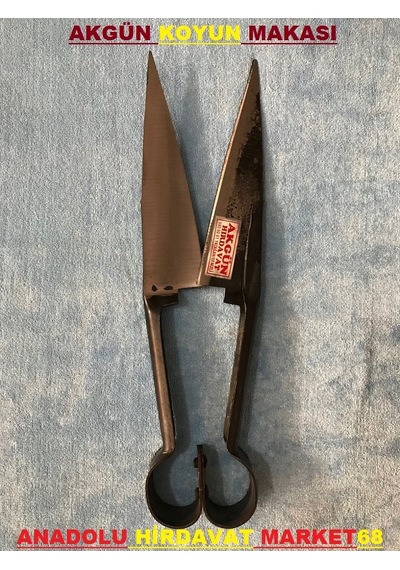 Akgün Koyun Makası El Yapımı Makas Koyun Kırpma Yün Kesme Makası