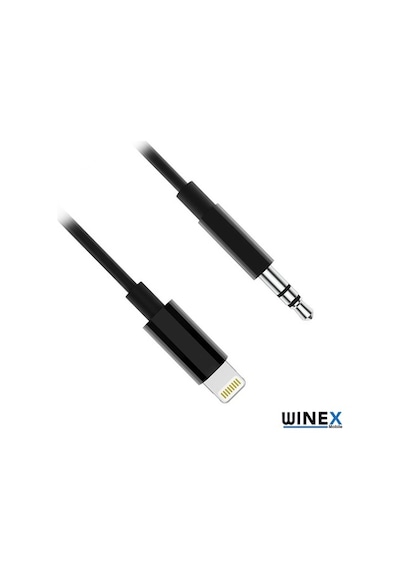 Winex Ax37 Gfz Lightning To 3.5Mm Aux Ses Kablosu Siyah