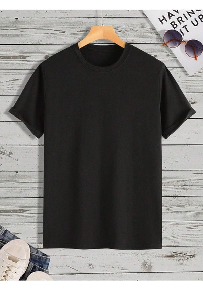 Trust Mast Süprem T-shirt - Siyah Baskılı Oversize Bisiklet Yaka Kısa Kol Tişört SIYAH