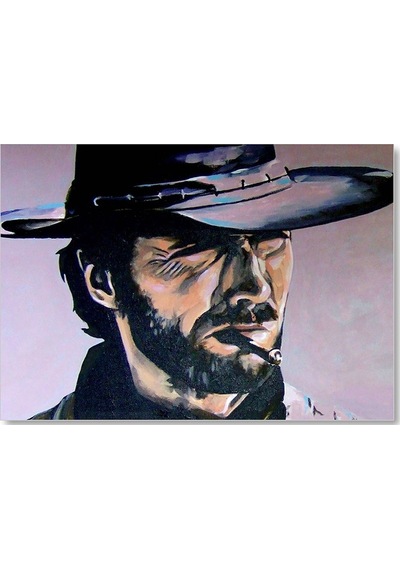 Cakasepetim Clint Eastwood Bir Avuç Dolar Filmi Görseli Ahşap Mdf Tablo