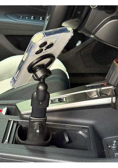 Peugeot 408 İçin Uyumlu Orta Konsol Bardaklık Telefon Tutucu Ayarlanabilir Siyah