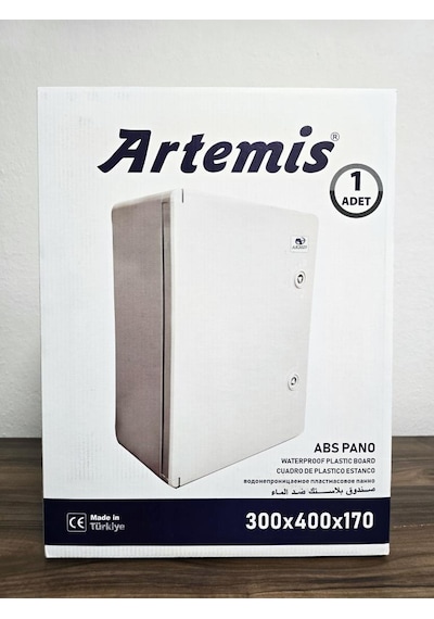 Artemis 30x40x17 Abs Plastik Elektrik Panosu Sigorta Kutusu Çift Kilitli Sağlam Ip65 Alev Almaz