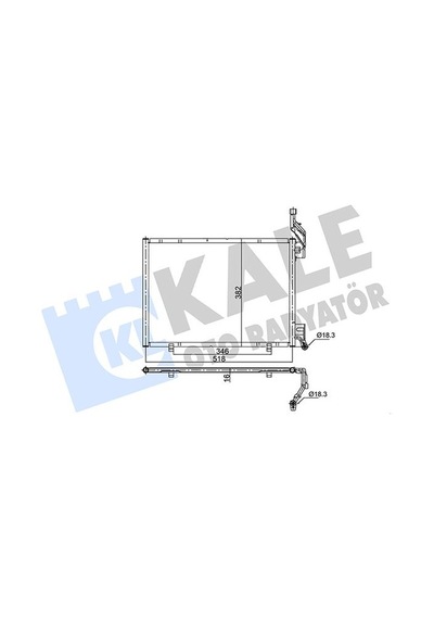 Kale 351995 Klima Radyatörü Kondanser - Ford Transit Courier 2014- 1.5 Tdcı Dizel 1751975 - 1755480 - 1818911 - 1856009 - Av1119710ga - Av1119710gb