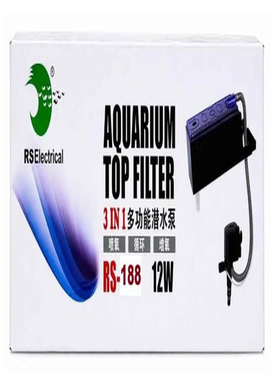 Rs 188 Akvaryum Tepe Filtre Üst Filtre 800 L/h 12 W 280x86x80mm