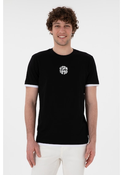 U.S. Polo Assn. Erkek Regular Fit Bisiklet Yaka Siyah Tişört 50306900-VR046