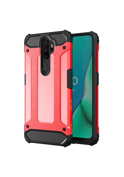 Noktaks - Oppo Uyumlu Oppo A5 2020 - Kılıf Çift Katman Zırh Tank Crash Military Kapak - Kırmızı T10701 Kirmizi Noktaks - Oppo Uyumlu Oppo A5 2020 - Kılıf Çift Katman Zırh Tank Crash Military Kapak - Kırmızı T10701 Kirmizi