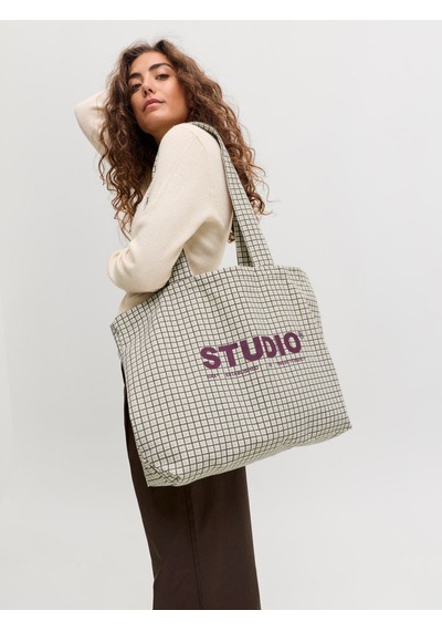 Jack & Jones Jxbethany Aop Tote Bag Acc Sn Krem
