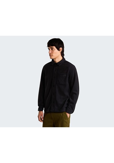 The North Face M Open Range Fleece Long Sleeve Shırt Erkek Outdoor Polar Ceket Nf0a8jk3jk31 Siyah