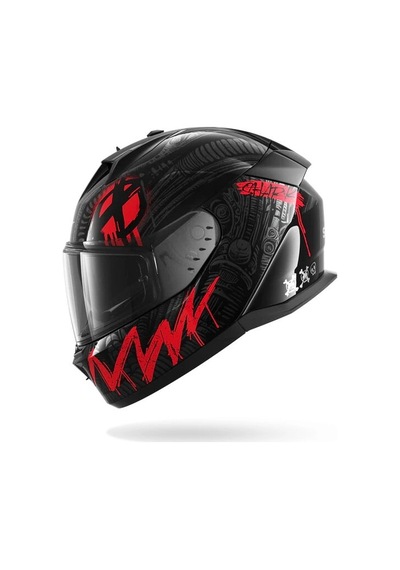 D-skwal 3 Shıever Kapalı Kask Motozilla Kırmızı