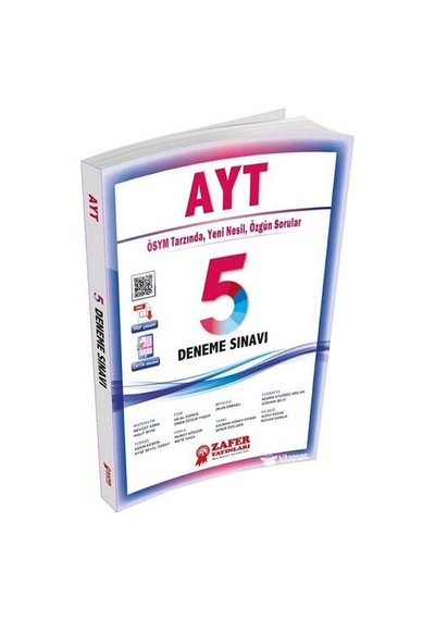 Ayt 5 Li Deneme Sınavı Zafer Yayınları