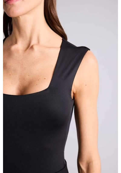 Defacto Kare Yaka Bodysuit E9045ax26smbk81 Siyah-bk81