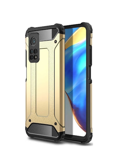 Noktaks - Xiaomi Mi 10t Pro 5g Uyumlu - Kılıf Çift Katman Zırh Tank Crash Military Kapak - Rose Gold