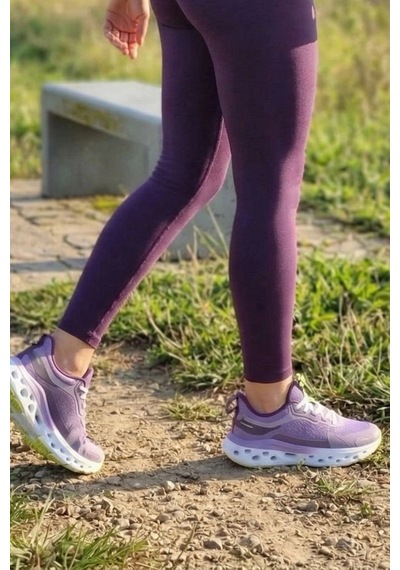 In Step Air-stride Pro: Nefes Alabilen Ve Yüksek Tabanlı Kadın Günlük Yürüyüş Ayakkabısı Mor