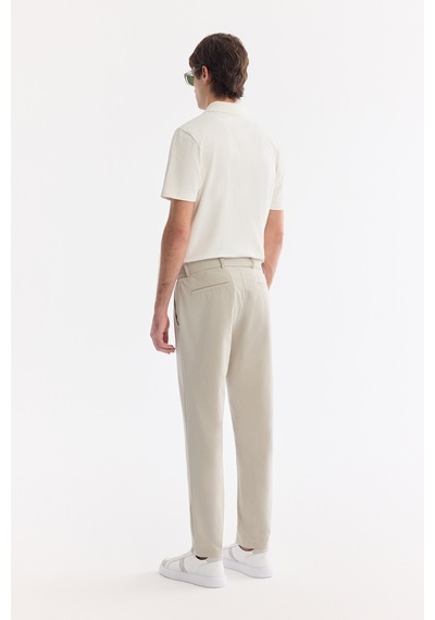 Avva Erkek Taş Yanı Lastikli Kırışmaz Teknik Kumaş Slim Fit Chino Pantolon A61y3077