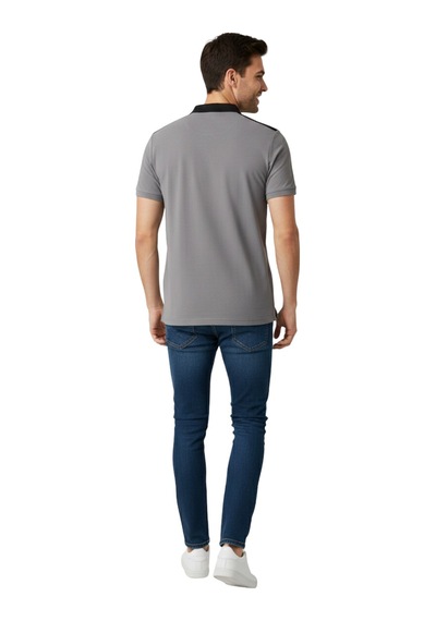 Beşiktaş Lisanslı Umbro Gri Polo T-shirt Gri