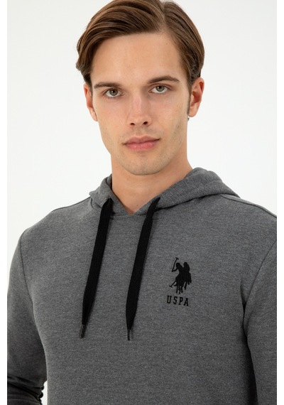 U.s. Polo Assn. Erkek Antrasit Melanj Sweatshirt 50289059-vr081 Antrasit Melanj