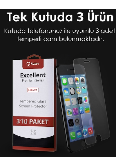 Tecno Camon 20 İle Uyumlu Temperli Ekran Koruyucu Kırılmaz Cam Ekonomik 3'lü Paket