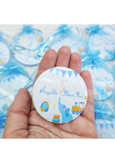 Açacak Magnet Erkek Bebek Şekeri Uv Baskılı 30 Adet