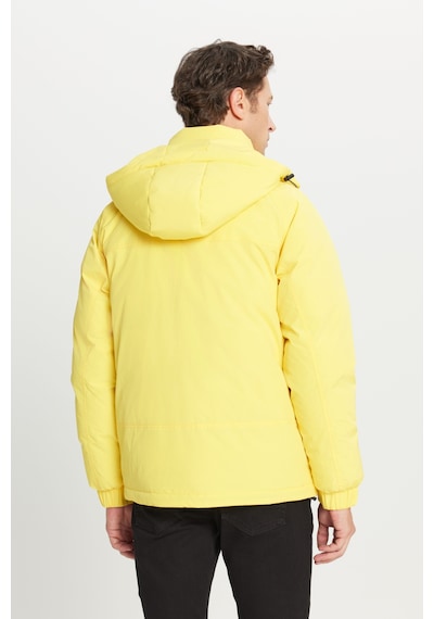 AC&Co / Altınyıldız Classics Erkek Sarı Standart Fit Normal Kesim Kapüşonlu Dik Yaka Yan Cepli Casual Mont Sari