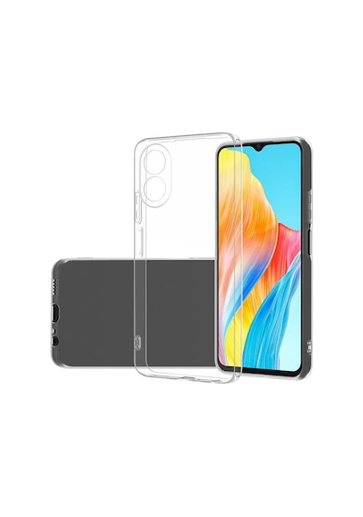 Oppo A38 Uyumlu Zore Süper Silikon Kapak-şeffaf Şeffaf