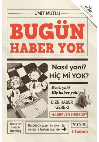 Bugün Haber Yok - Ümit Mutlu - Tudem Yayınları