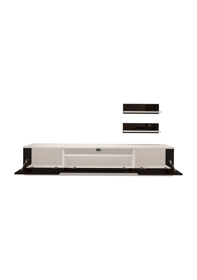 Decoraktiv Trio 4 Mdf Tv Ünitesi Tv Sehpası Beyaz - Siyah