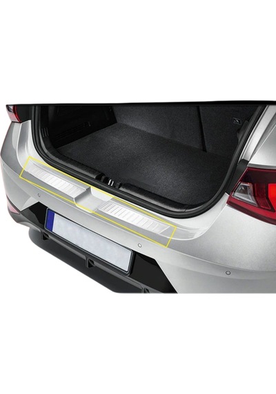 Hyundai İ20 Arka Tampon Eşiği - Krom Taşlı 2 Parça Hb 2020+